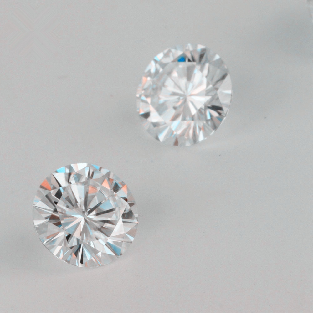 Inclusief Certificering Test Positieve Ef Kleur 5.5Mm 0.6ct Vvs Ronde Briljant Uitstekende Cut Moissanite & Mozanit