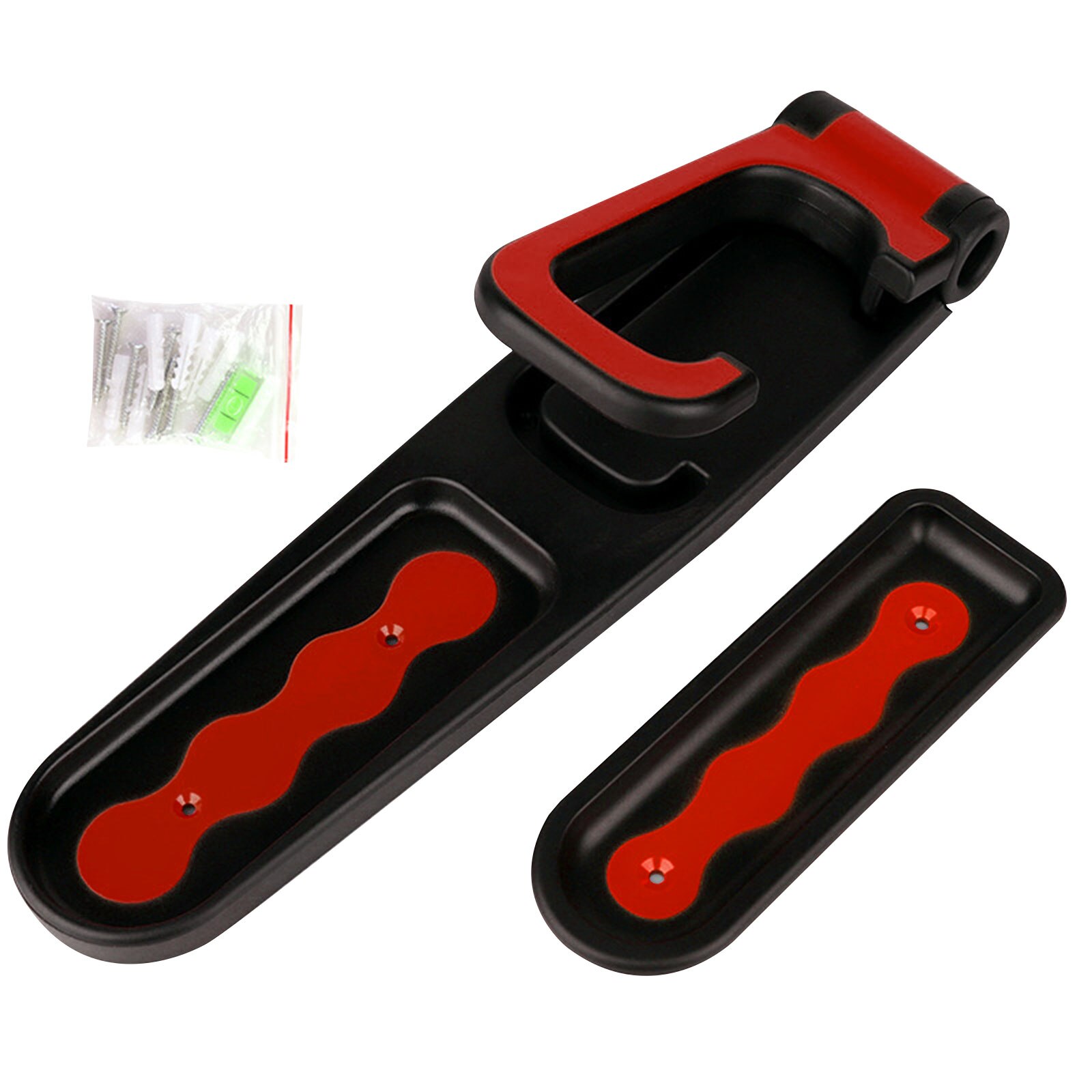 Bike Wall Mount Practical Mountain Bicycle Wall Mounted Storage Rack Hanger Vertical Indoor Storage Bikes Hanger Rack for Garage: Black Red