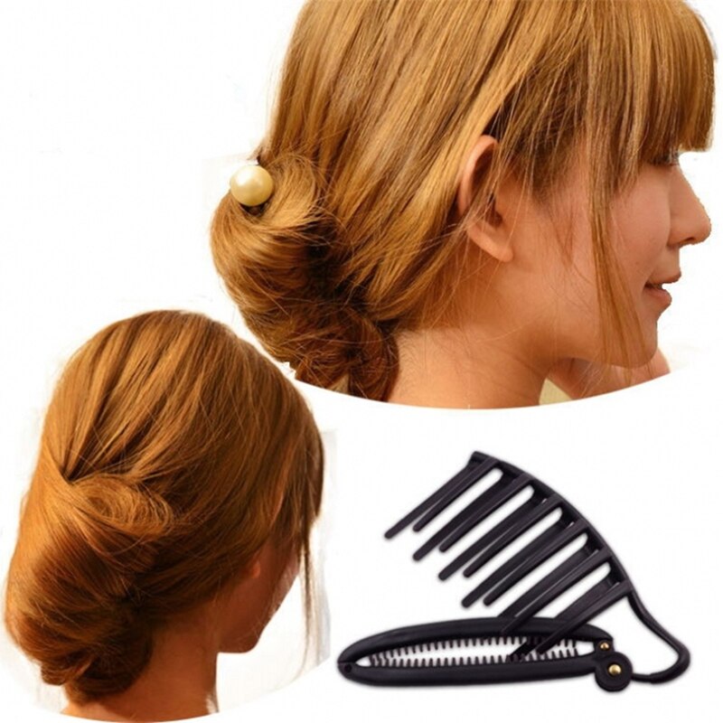 Clip de peinado rápido para mujer, peine de aumento de volumen, moño francés, accesorios para el cabello, herramientas