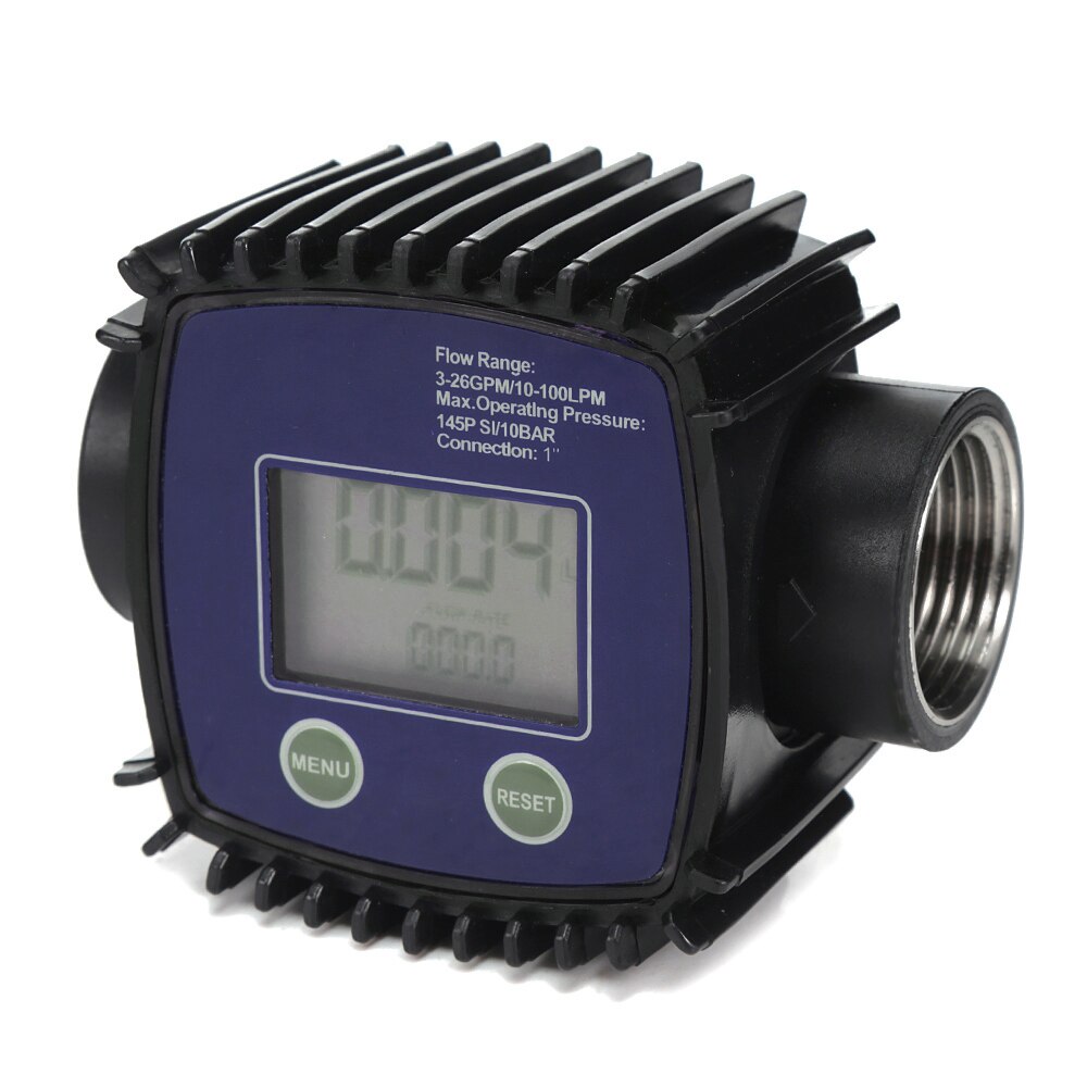 K24 Digital Turbine Flow Meter 1" Internal Thread for Water Gasoline Diesel Kerosene Chemical Liquid