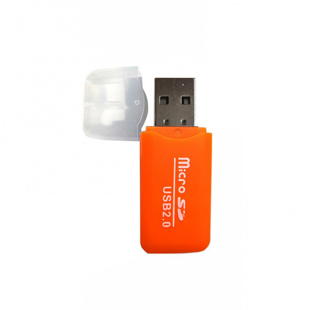 Mini draagbare USB 2.0 SD TF T-Flash geheugenkaartlezeradapter voor pc-laptopcomputer
