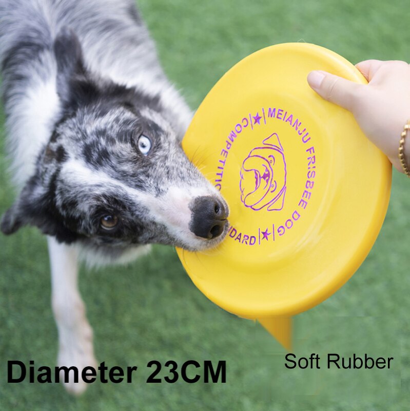 Flying Discs Dog Toy Interactive Soft Resistant Flying Saucer Toy For Big Small Dog Play Game Train Chew Pet Dog Disc Toy Plate