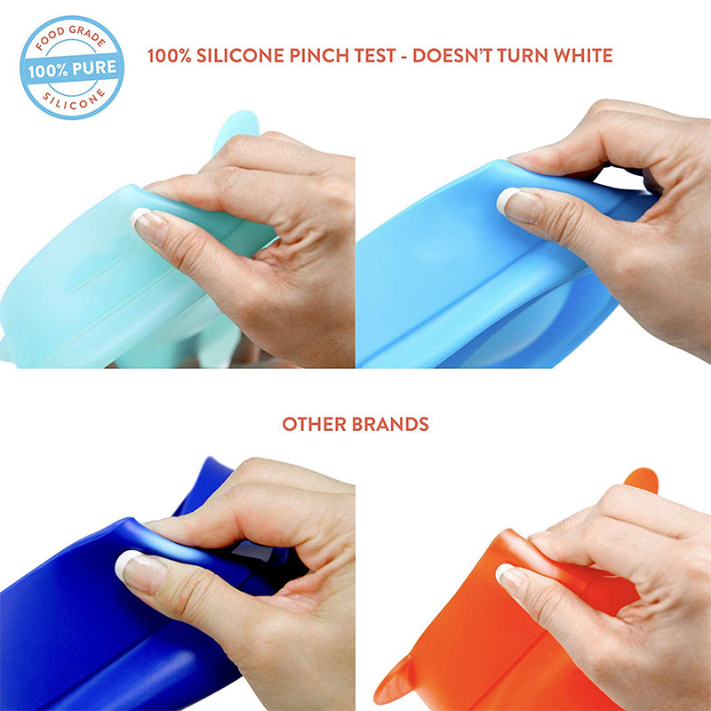 5pcs The Original Microwave Popcorn Popper, Silicone Popcorn Maker, Collapsible Bowl Free of PVC & BPA Free Blue