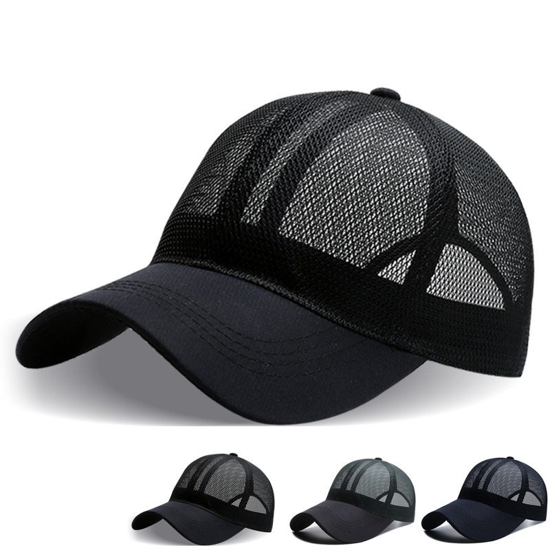 Varumärke basebollkeps kvinnor utomhus casual justerbar hatt andas män kvinnor sommar snapback mesh benmössa gorras