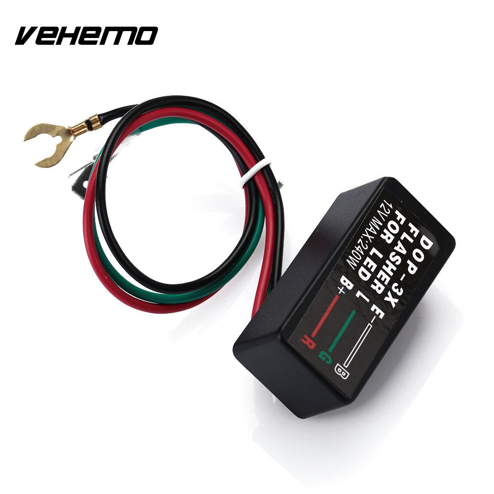 LED Electronic Flasher Relay Turn Signal Light Motorcycle Accessories DC 12V