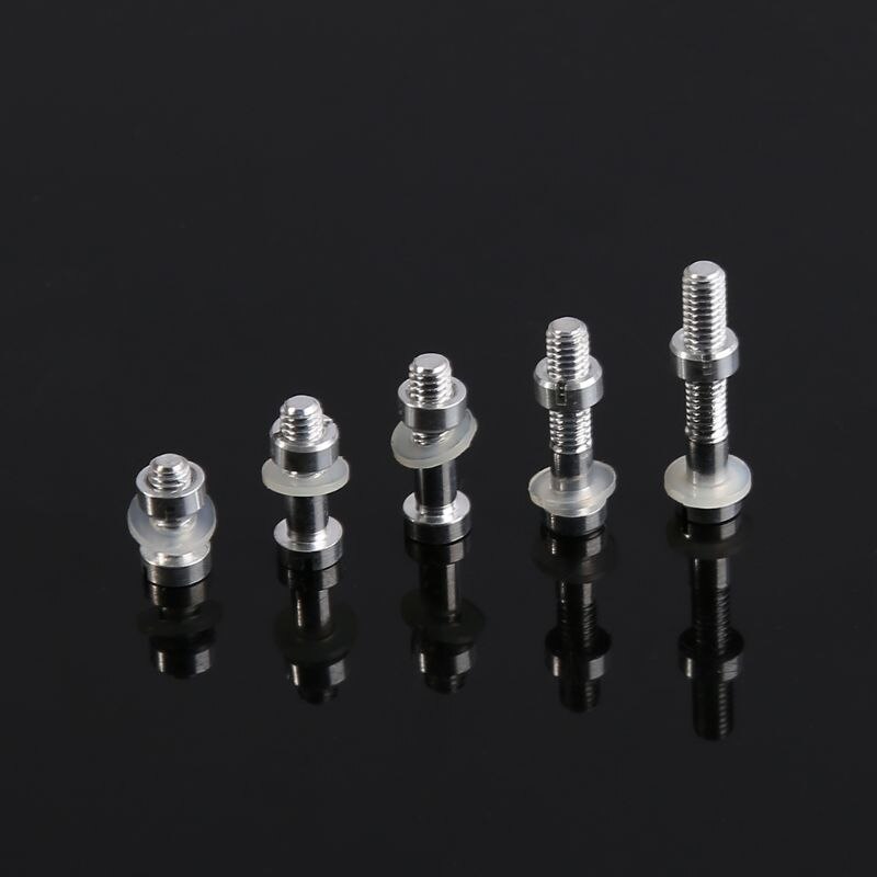 6 Set/zak Draaitafel Headshell Cartridge Montage Kit Metalen Schroef Bout Moer Ring