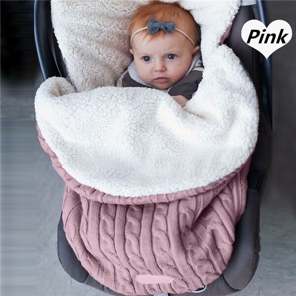 Universele baby voetenzak voering kinderwagen buggy kinderwagen cozy toes autostoel: Roze