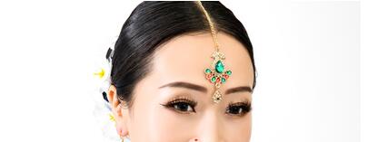 Intia pakistan tyttö tanssi lisävaruste nainen tanssiesitys kulmakarvat lisävaruste ampua päähineet lady headdress: D