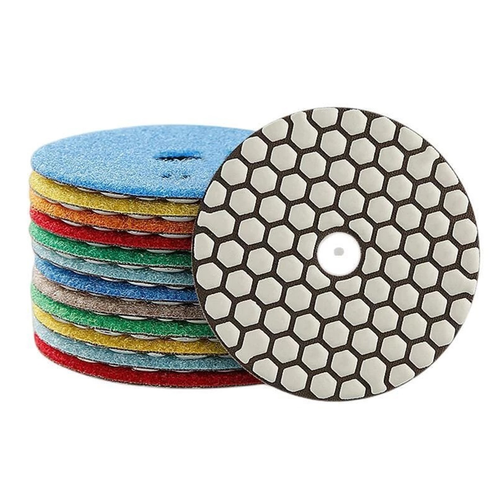 4 Inch Diamond Dry Polishing Pad Flexible Sanding Disc For Granite Marble Stone Polishing Grinding Discs Abrasive Tool Accessory