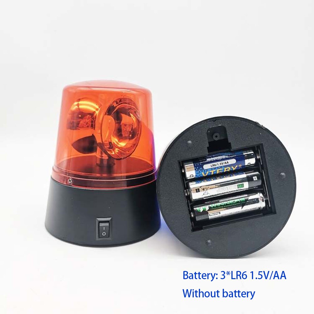 Gate Flashing Light Alarm Lamp For Swing Sliding Gate Barrier Signal Strobe Flashing Lamp DC 12V 24V AC220V: Battery powered red