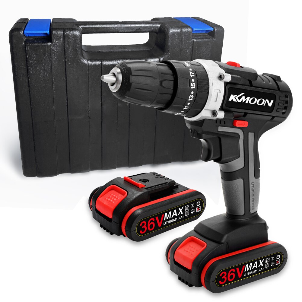 36V Impact Elektrische Boor Draadloze Elektrische Schroevendraaier Oplaadbare Lithium Batterij Mini Elektrische Boor Thuis Diy Power Tools Eu