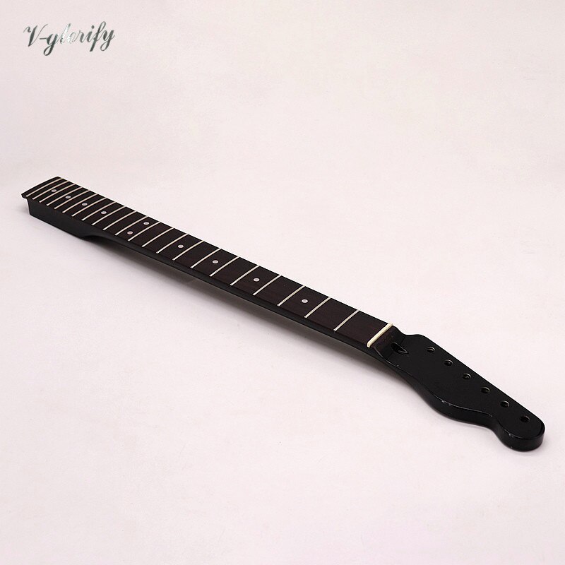 High gloss 6 string TL guitar neck Canada maple TL neck 22 frets rosewood fingerboard guitar neck black