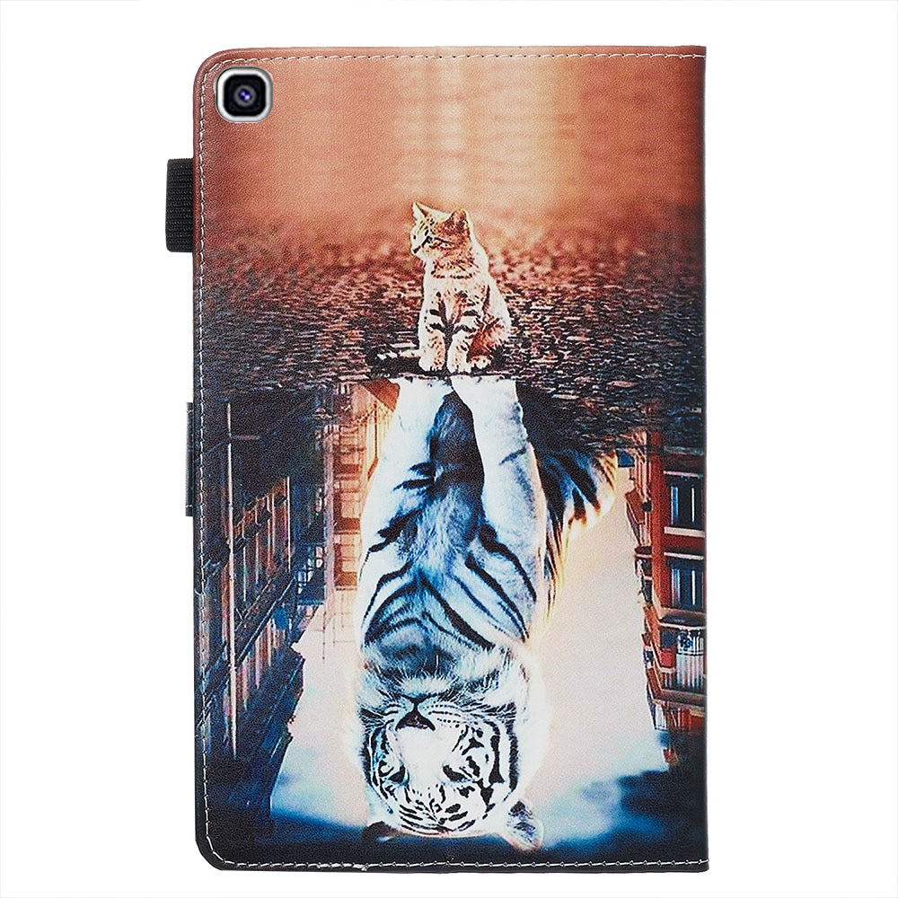Tablet Case for Samsung Galaxy Tab A 8.0 SM-T290 SM-T295 - Leather with Animal Print & Shockproof TPU Back