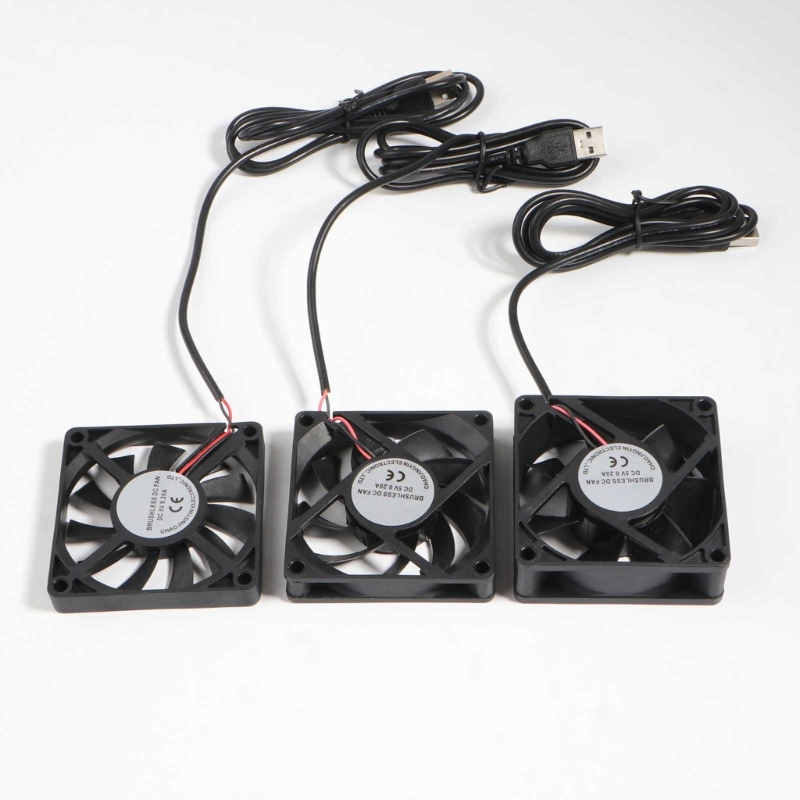 70mm Fan 7025 7015 7010 DC 5V USB Connector Quiet Cooling Fan for DIY Cooling Router Game TV Box Power Supply
