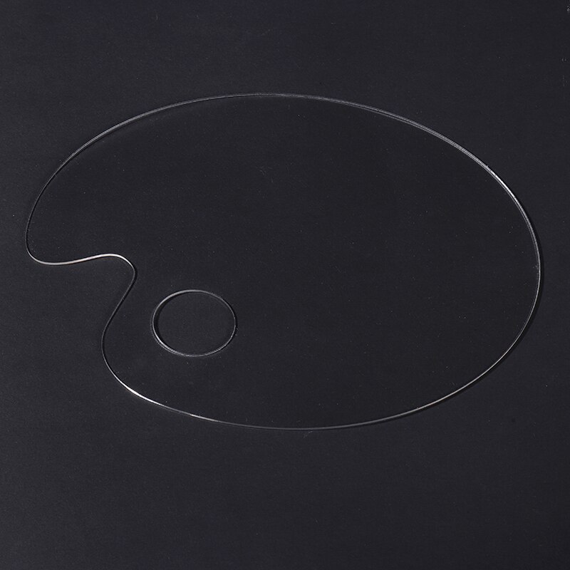 1 sztuk przezroczysty akrylowy paleta farb rysunek taca artysta farba kolor mieszania paleta pigmentu taca na olej akwarela narzędzie robić malowania