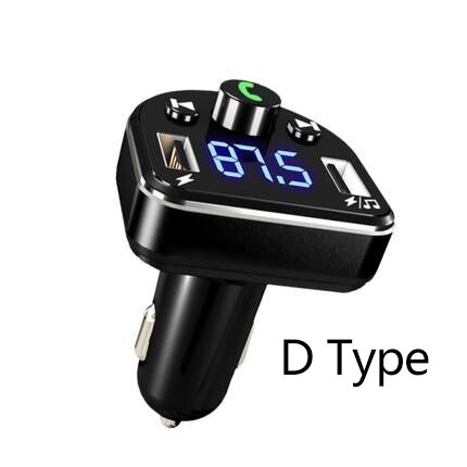 DSMOTEK Draadloze Auto FM Tansmitter Bluetooth 4.2 Handsfree Car Kit MP3 Speler Dual USB Telefoon Opladen DC 12V FM Modulator: D Upgraded