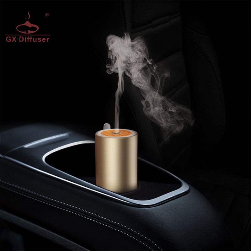GX.Diffuser Portable Car USB Ultrasonic Humidifier Essential Oil Diffuser Aroma Diffuser Air Purifier Aromatherapy Mist Maker