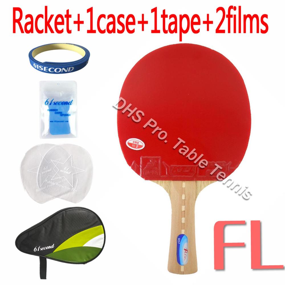 Pro Tafeltennis Combo Paddle Racket Palio R57 Blade Met 2x Ktl Pro Xt Rubbers: FL with HM case