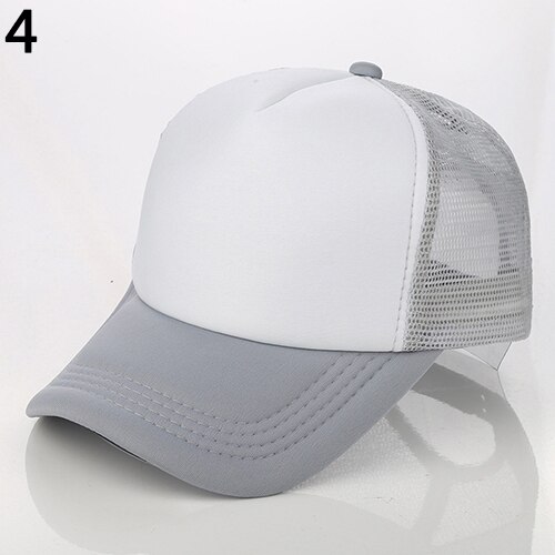 Unisex Attractive Baseball Cap Trucker Mesh Blank Visor Adjustable Sun Hat: 4