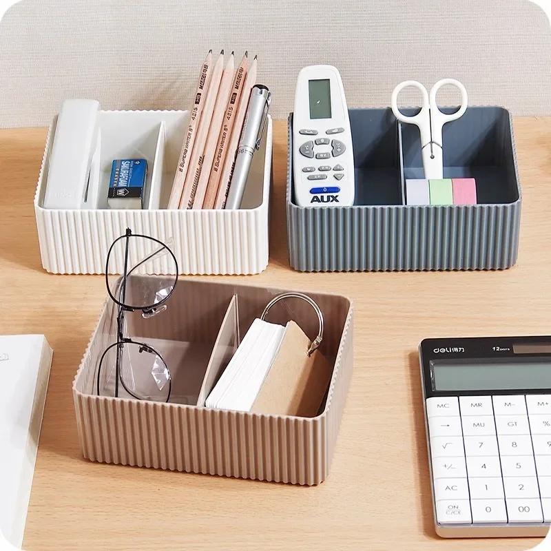 Wbbooming Plastic Home Office Badkamer Opbergdoos Rooster Desktop Diversen Opbergdoos Make Organisator Cosmetische Kast Bin Case