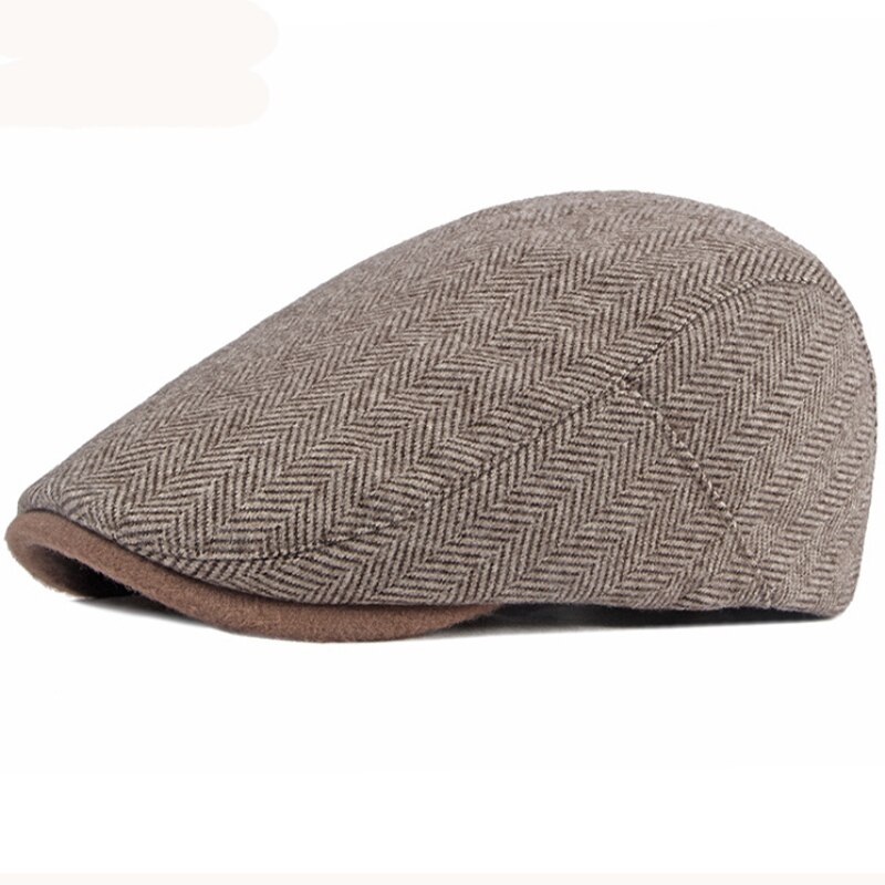 Gorro de otoño invierno HT3330 para hombre y mujer, boina Vintage a rayas, boina de pintor, sombrero plano, hiedra, Newsboy
