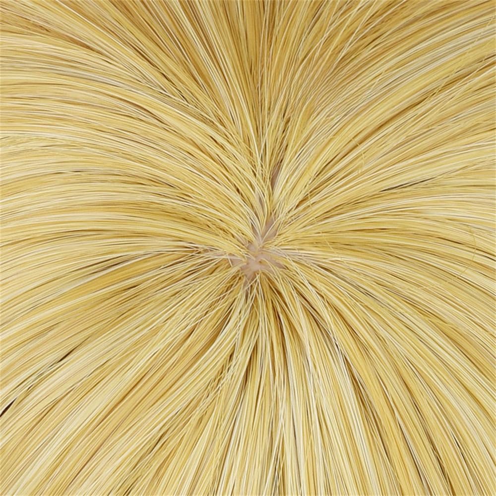 Historia Reiss Cosplay Synthetic Wig 50cm Long Golden Wigs Heat Resistant Hair Wigs
