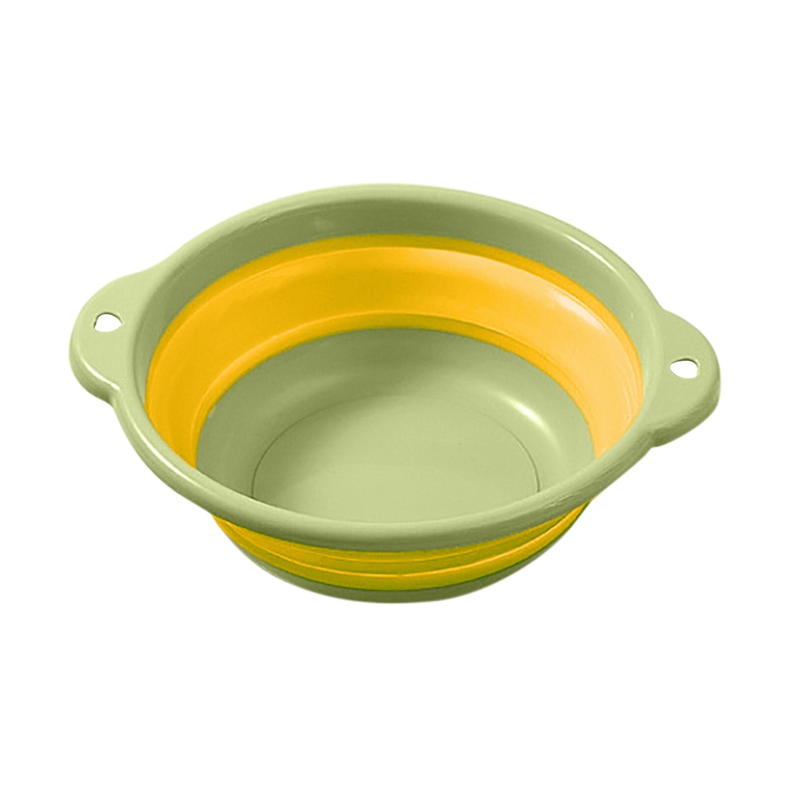 1pc multifunctional portable telescopic washbasin bathroom folding silicone plastic basin kitchen washing dishes folding basin: L