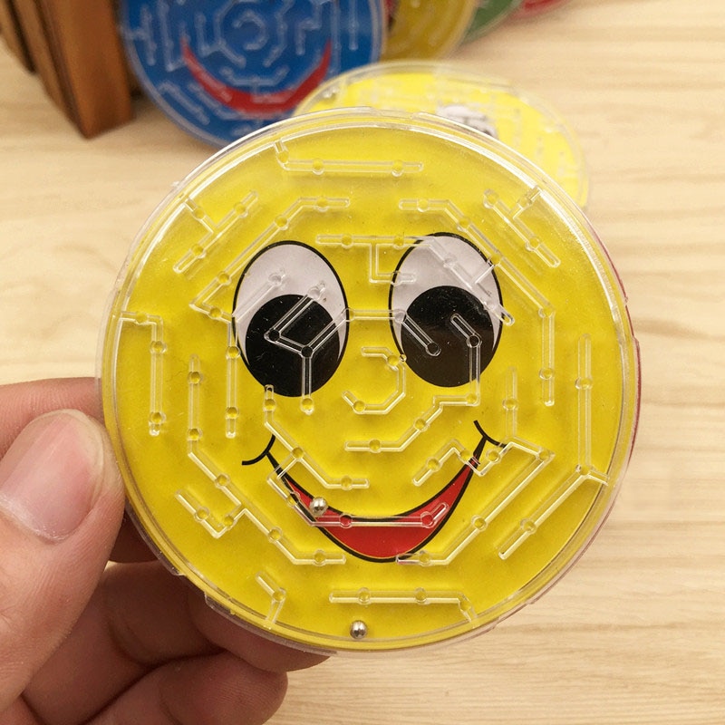 3 Stks/partij 7Cm Stalen Bal Spoor Doolhof Speelgoed Kinderen Vroege Educatief Brain Teaser Intellectuele 3D Puzzel Boord speelgoed