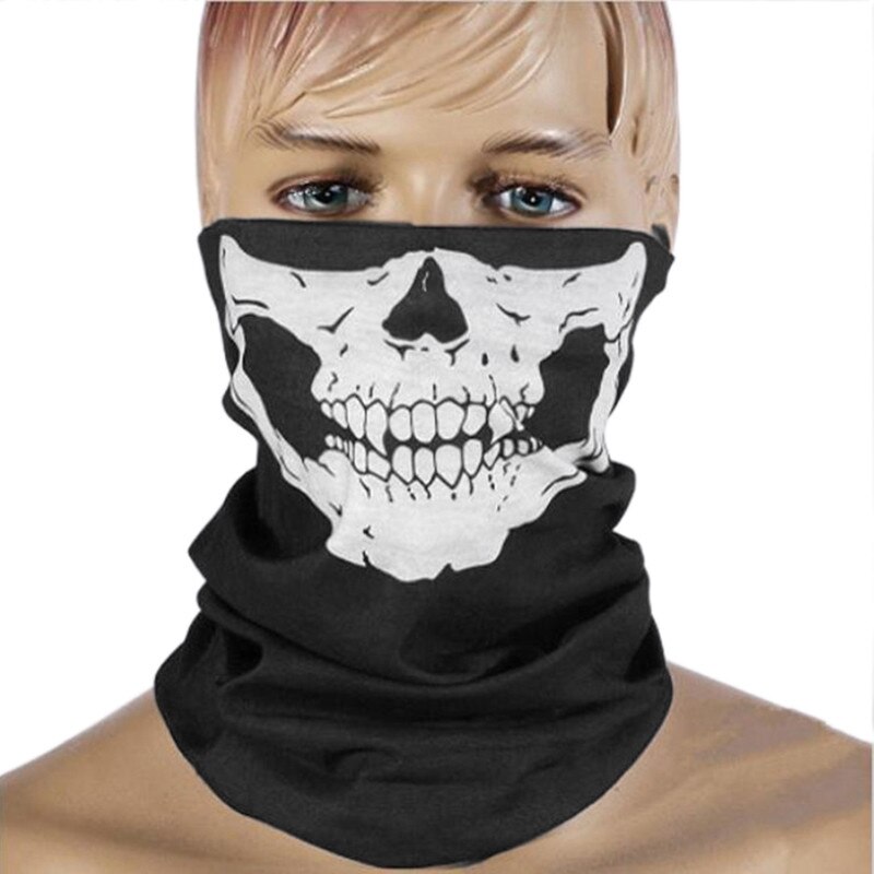 Winter 3D Skull Motorcycle Face Mask Balaclava Face Shield Sport Mask Neck Warm Full Face Mask Windproof Bicycle Cycling Masks