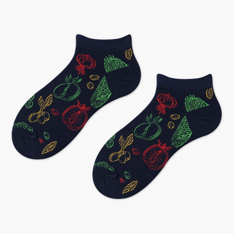 Charizard Avocado Invisible Summer Socks Short Low Cut No Show Socks Slipper Sneaker Socks Cotton Funny Secret Happy Boat Socks: 14