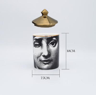 Decorative Jar Make-up Pen Jar Brush Holder Candle Holder Jewerlly Makeup Storage Jar Ceramic Crafts Home Decoration Pen Holder: 13