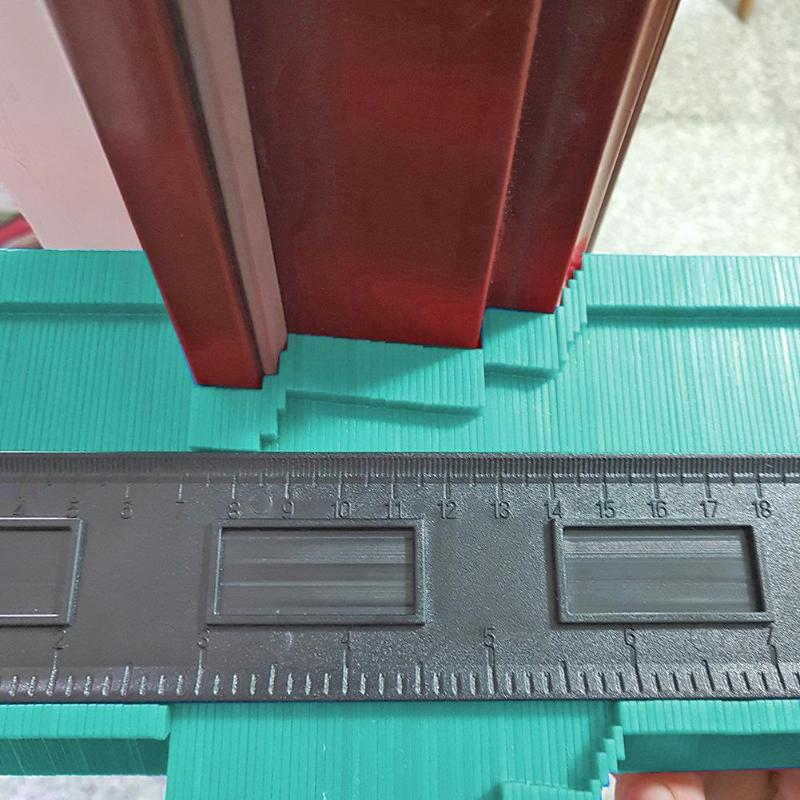 Regla para carpintería con plantilla de Contorno laminado de 10 pulgadas con perfil ABS y dureza suficiente