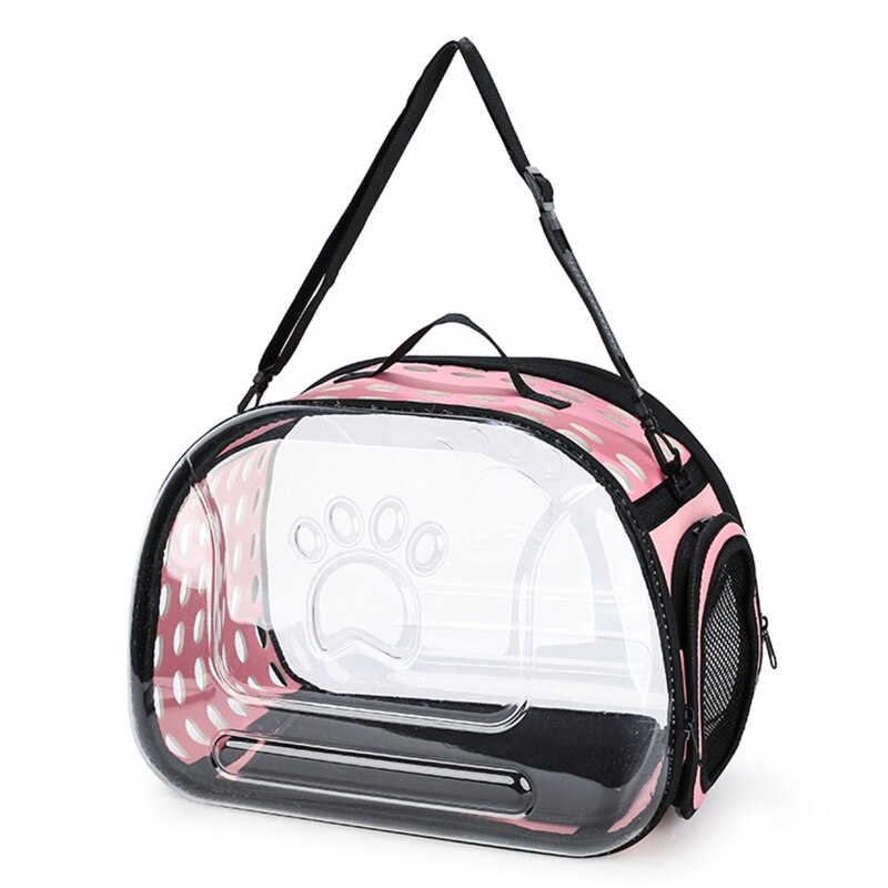Pet Carrier Case Adjustable Shoulder Strap Collapsible Travel Carrier Lightweight Durable for Small Medium Dogs Cats: PK-L