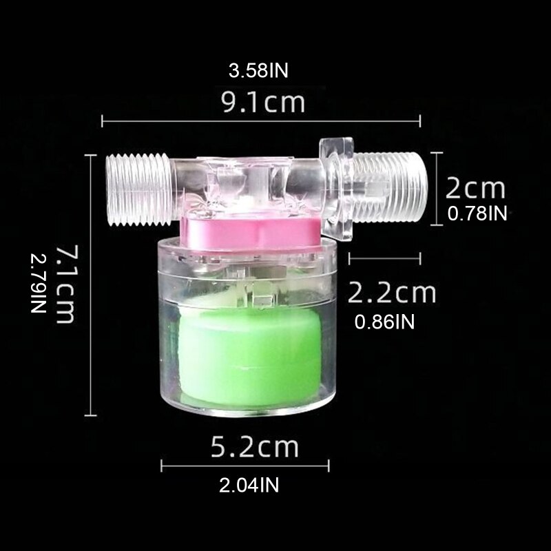 4' Transparent Side Water Inlet Fully Automatic Water Level Controller Clicket R9JC