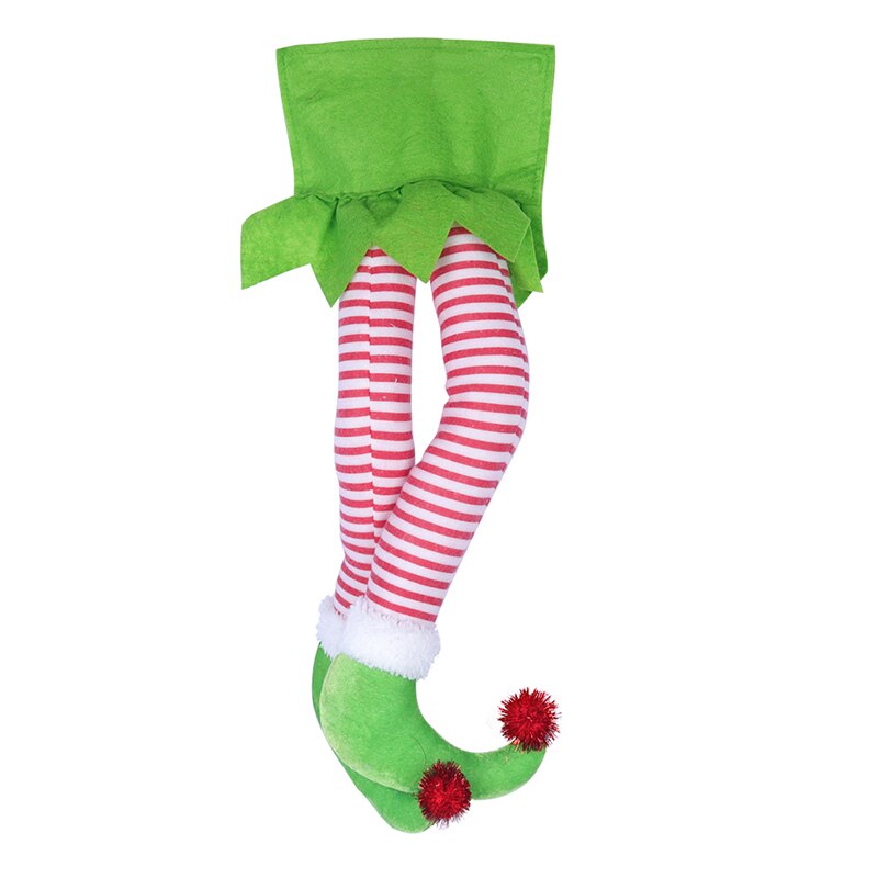 Fowecelt jul hjemmeinnredning år varer juletre bord dør vinduspynt dekor alv på hylla jul: B