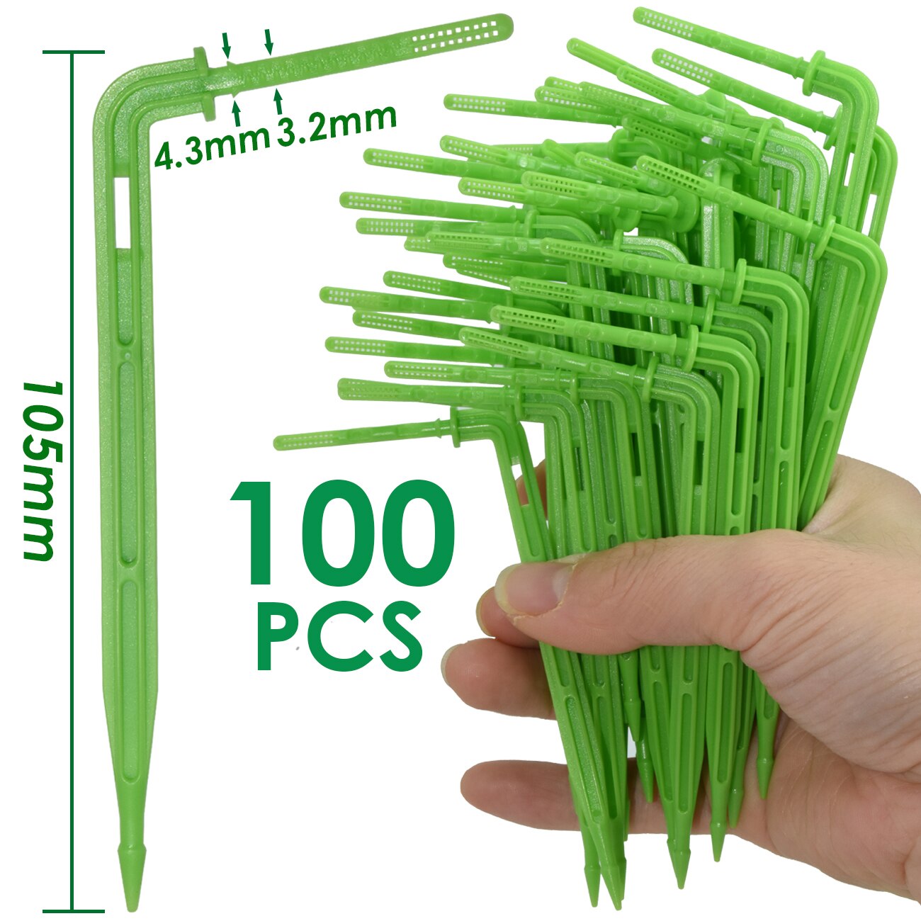 SPRYCLE 10-120M 3/5mm PVC Schlauch Micro Drip Bewässerung System w/ Puncher 1/8&#39;&#39; Garten schläuche Rohr Pfeil Tropf Pflanzen Gewächshaus: SPL11-275-100PCS