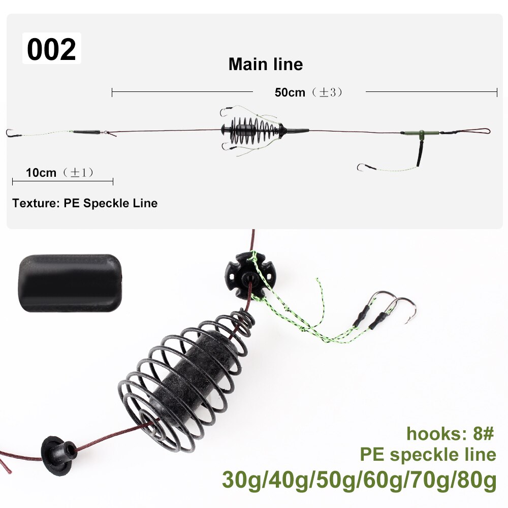 Fish king 30-80g karpe fiske agn bur linje gruppe høy karbon stål metall mater krok synkende kunstig sluk tilbehør