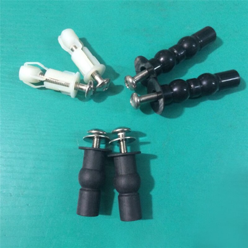 2 st rostfritt stål top fix toalettstolsskruvar mutter lock lock pan fixering wc blindhål monteringssatser för toalettsits gångjärn
