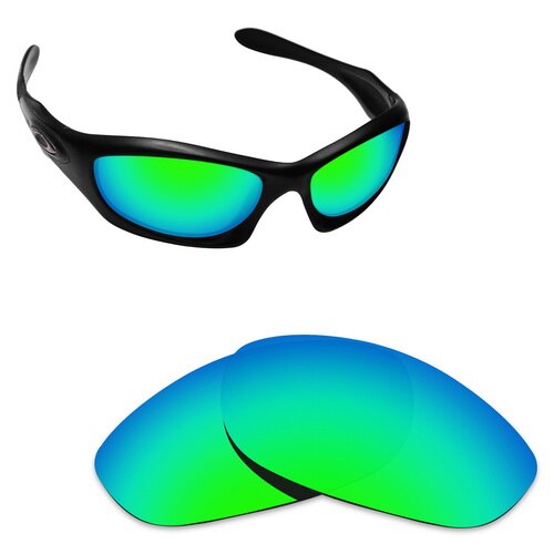 ToughAsNails Gepolariseerde Vervanging Lenzen voor Oakley Monster Dog Frame-Rassen: Green Mirrored