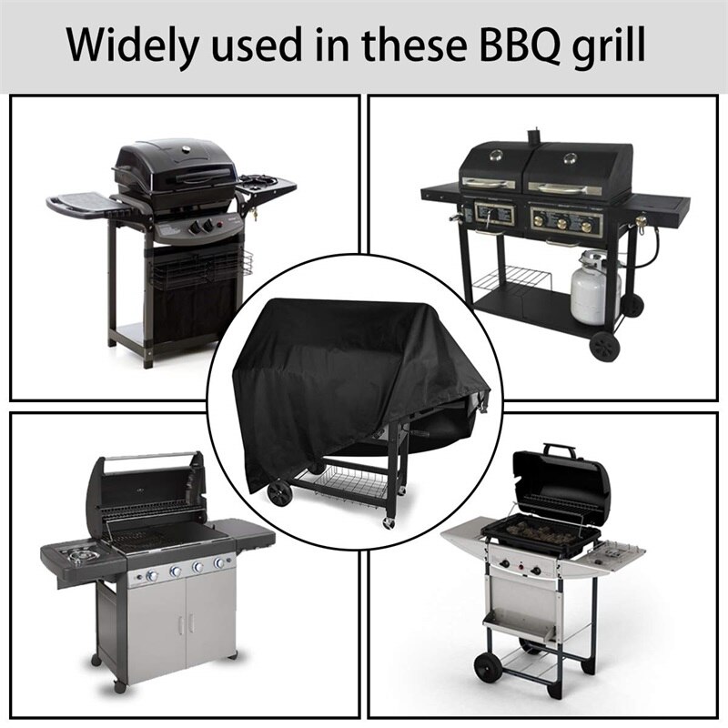 Waterdichte BBQ Grill Cover Barbeque Cover Anti Dust Regen UV Voor Gas Houtskool Elektrische Barbe Barbecue Accessoires Outdoor Tuin
