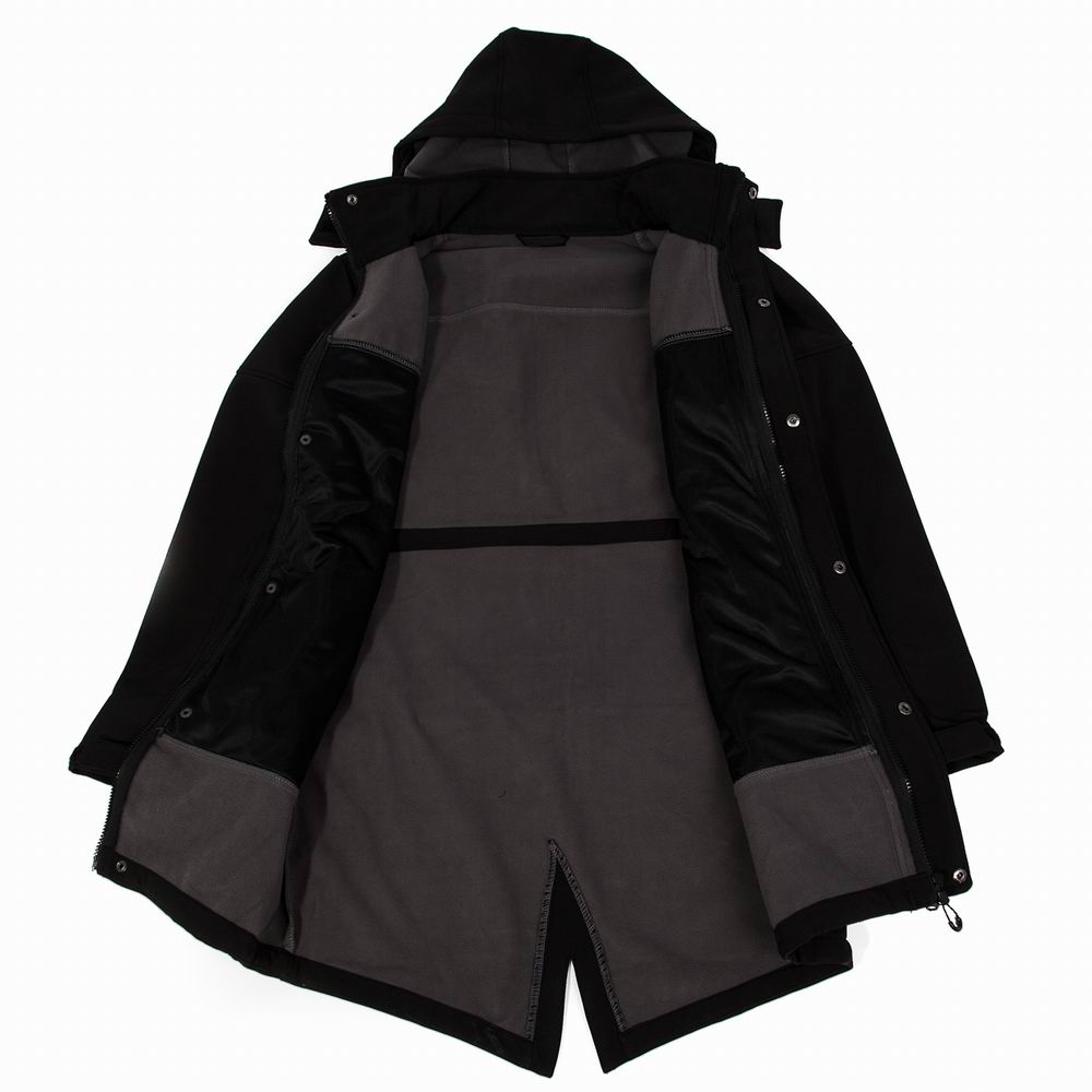 Long Softshell Men Jacket Waterproof Windproof Fleece Thermal Windbreaker Skiing Snowboarding Jackets Mountain Hiking Clothes