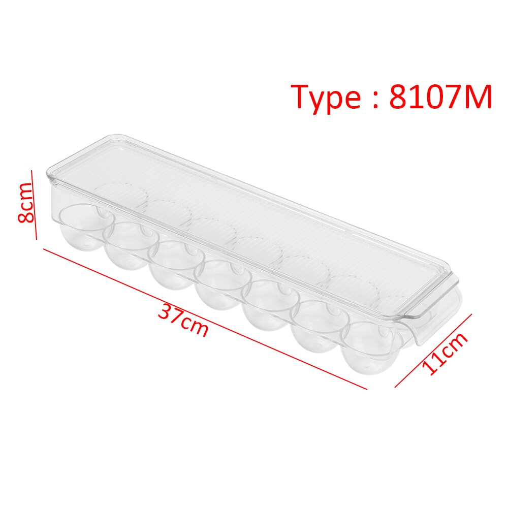 Plastikowy typ szuflady przezroczysta lodówka świeże pudełko taca na jajka mrożjeden pojemniki robić przechowywania pudełka robić przechowywania żywności akcesoria kuchenne: 8107M	454