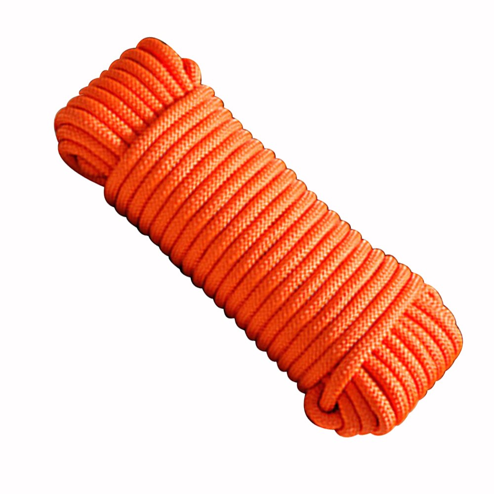Corde de Parachute Dia 2 MM 50 100 mètres, corde de tente pour randonnée Camping corde à linge Bracelet bricolage: Orange / 50M