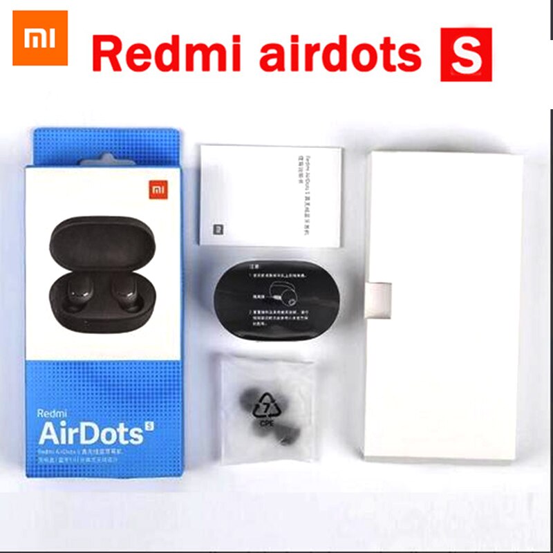 Original Xiaomi Redmi Airdots 2 TWS Earphone Wireless bluetooth 5.0 Earphone Stereo Noise Reduction Mic Voice Control Air2 SE: AirDots S