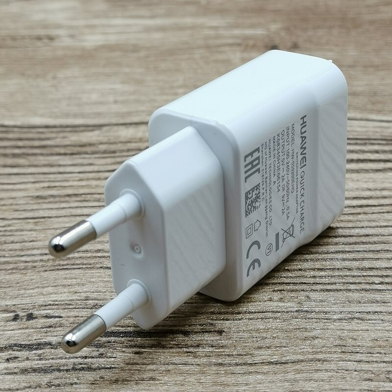 Oryginalna szybka ładowarka huawei QC2.0 9V 2A ue wtyczka Usb 3.1 rodzaj-c adapter szybkiego ładowania dla P8 P9 P10 Nova 3 3i