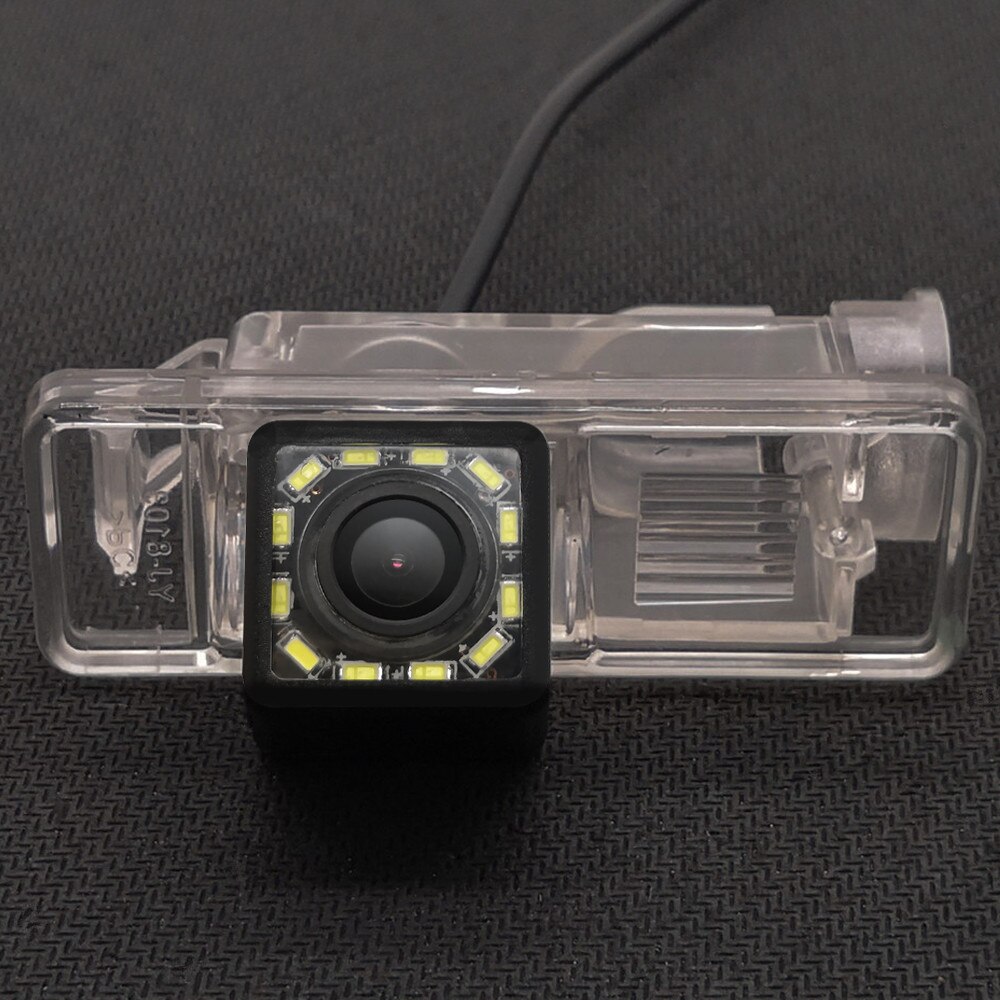 YIFOUM HD Dynamic Trajectory Tracks Car Rear View Parking Backup Camera For Mercedes-Benz B Class W639 Vito Viano Sprinter: 12LED / Fixed Parking Line