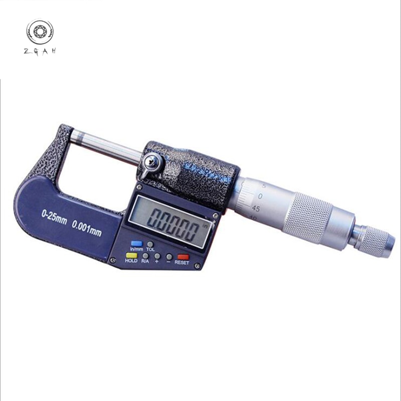 Digital display micrometer 0-25mm0.01mm7 key digital display micrometer high precision electronic components digital micrometer