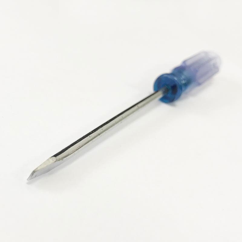 5pcs "-" one type small screwdriver transparent crystal handle 3*75MM