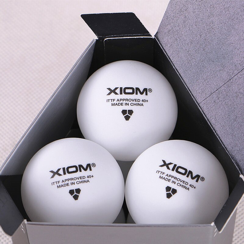 Xiom originale bordtennisbolde 3 stjernet 40+  sømløst materiale plast poly ittf godkendt ping pong bold