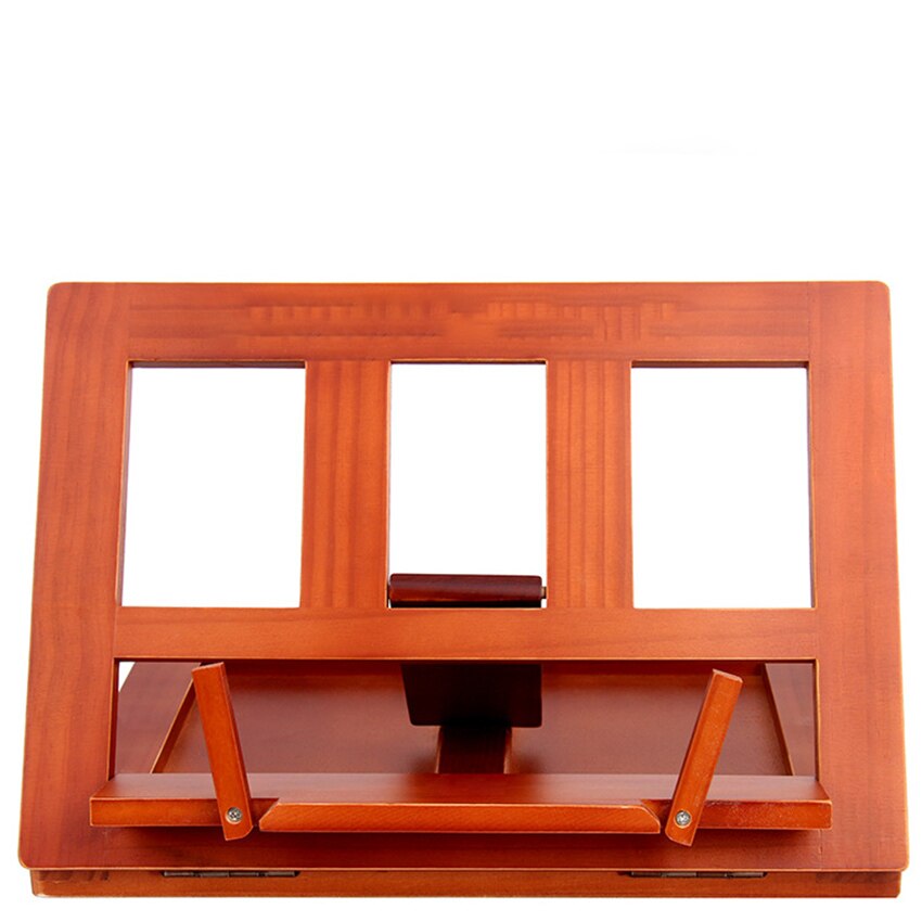 Adjustable Wooden Reading Bookend Multi-function Portable Stand Holder Book Clip Reading Rack Bookends For Student Desk Reading